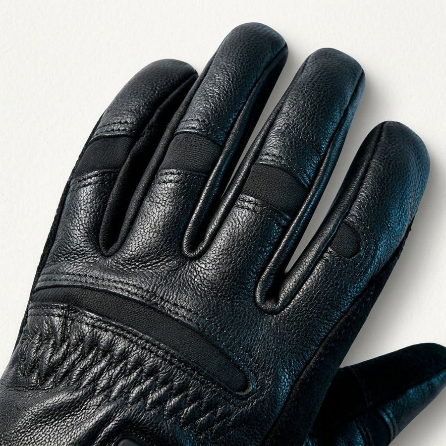 Leather back of hand on the Rider Elite.