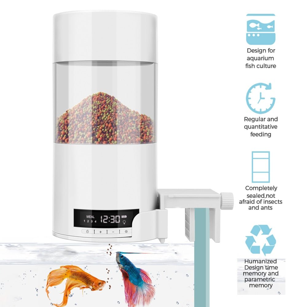 Auto Fish Feeder Tank Aquarium Dispenser Schedule