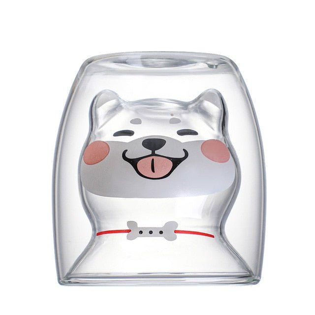 Double-layer Glass Mug 3D Cup