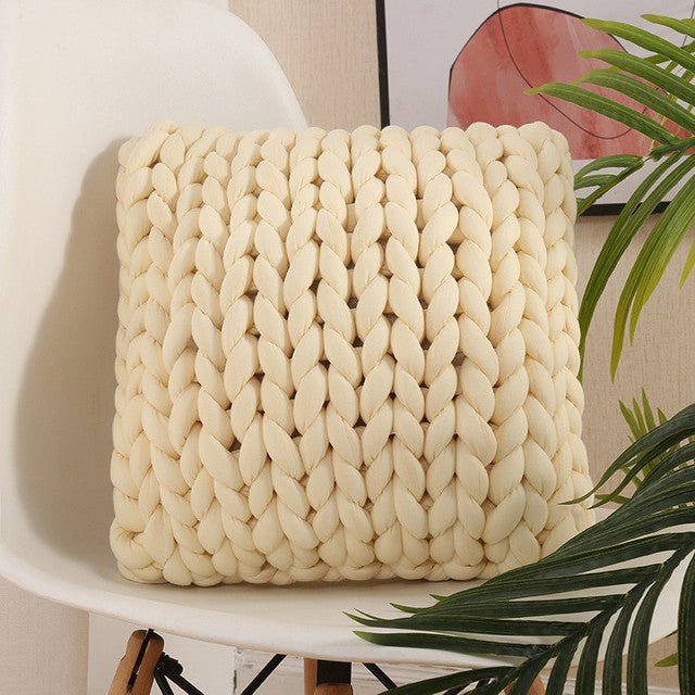 Handmade Square Modern Wool Pillow