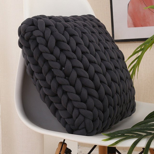 Handmade Square Modern Wool Pillow