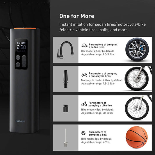 NEOHEXA™ 12V Portable Air Compressor Tire pump