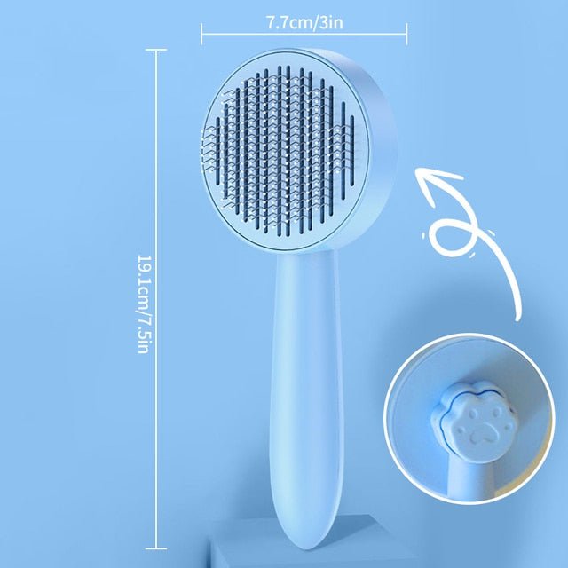 Pet Self Cleaning Grooming Brush Comb Shed