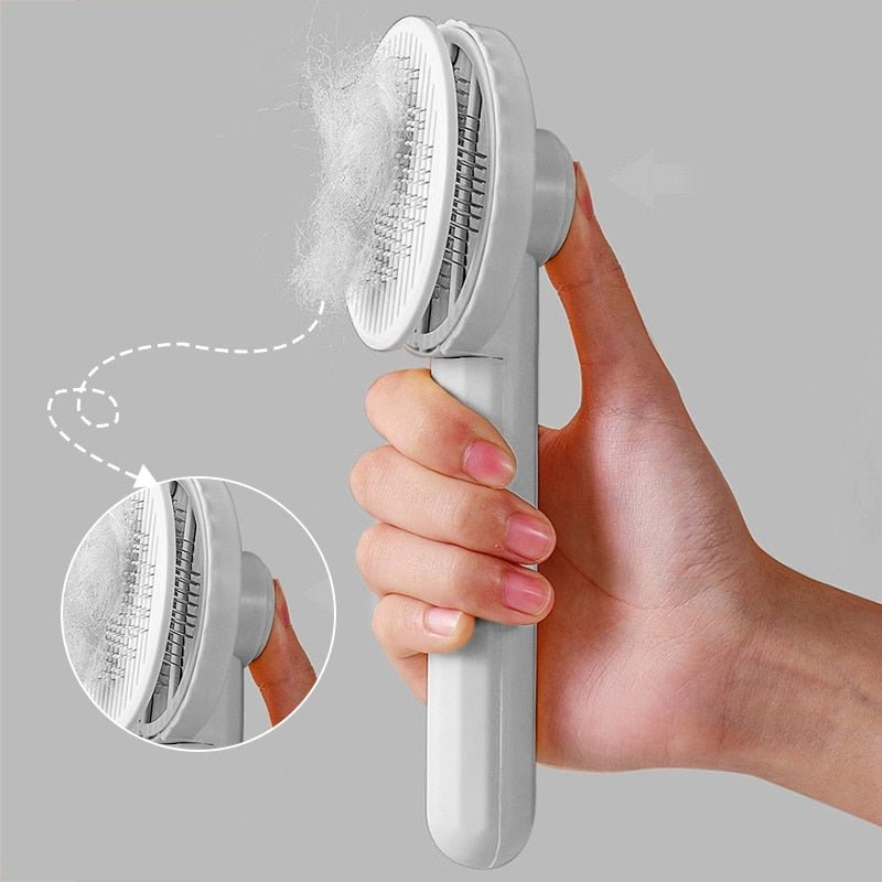 Pet Self Cleaning Grooming Brush Comb Shed