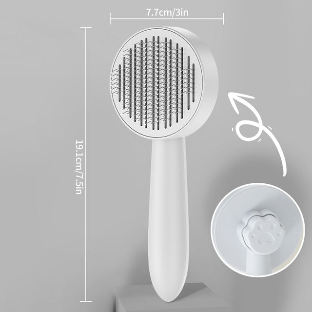 Pet Self Cleaning Grooming Brush Comb Shed