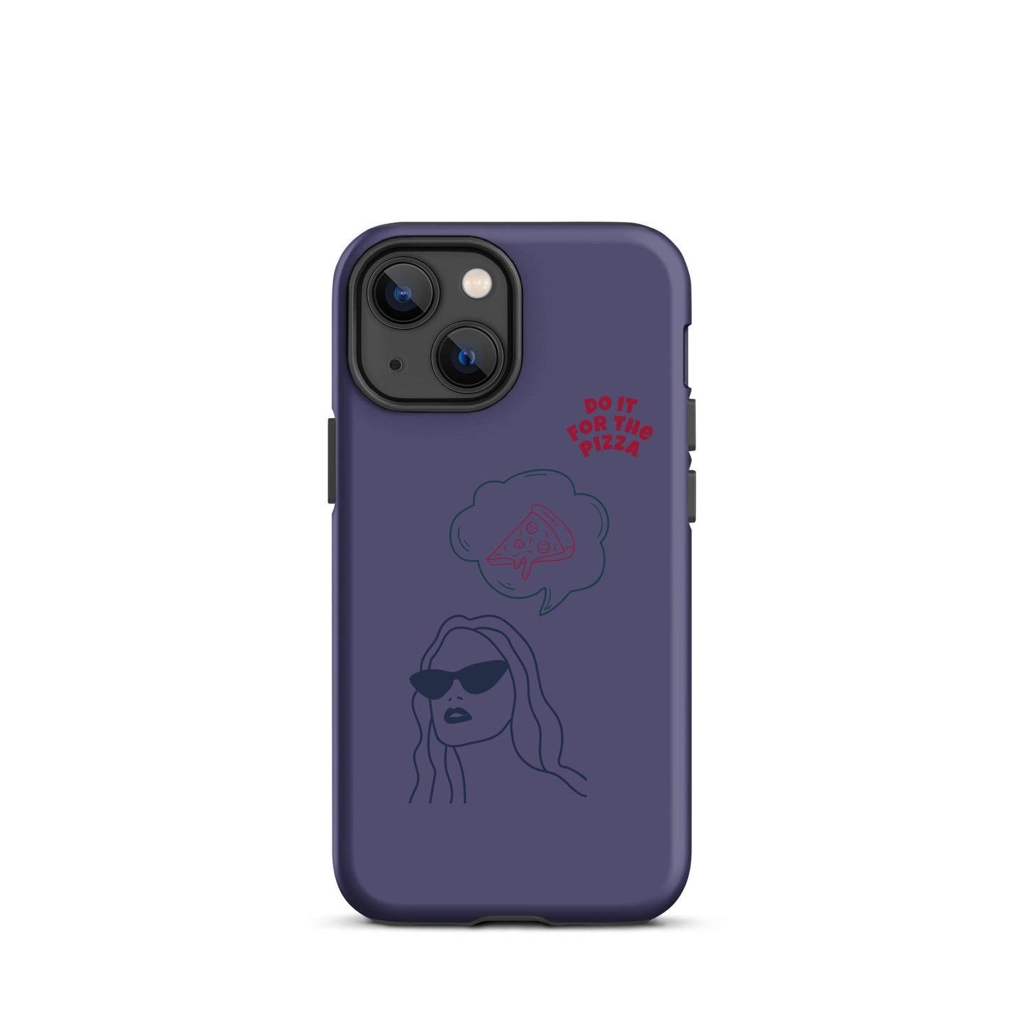 Tough Case for iPhone® Do It For The Pizza - Purple