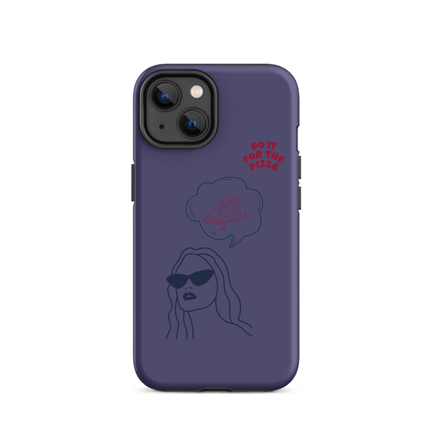 Tough Case for iPhone® Do It For The Pizza - Purple