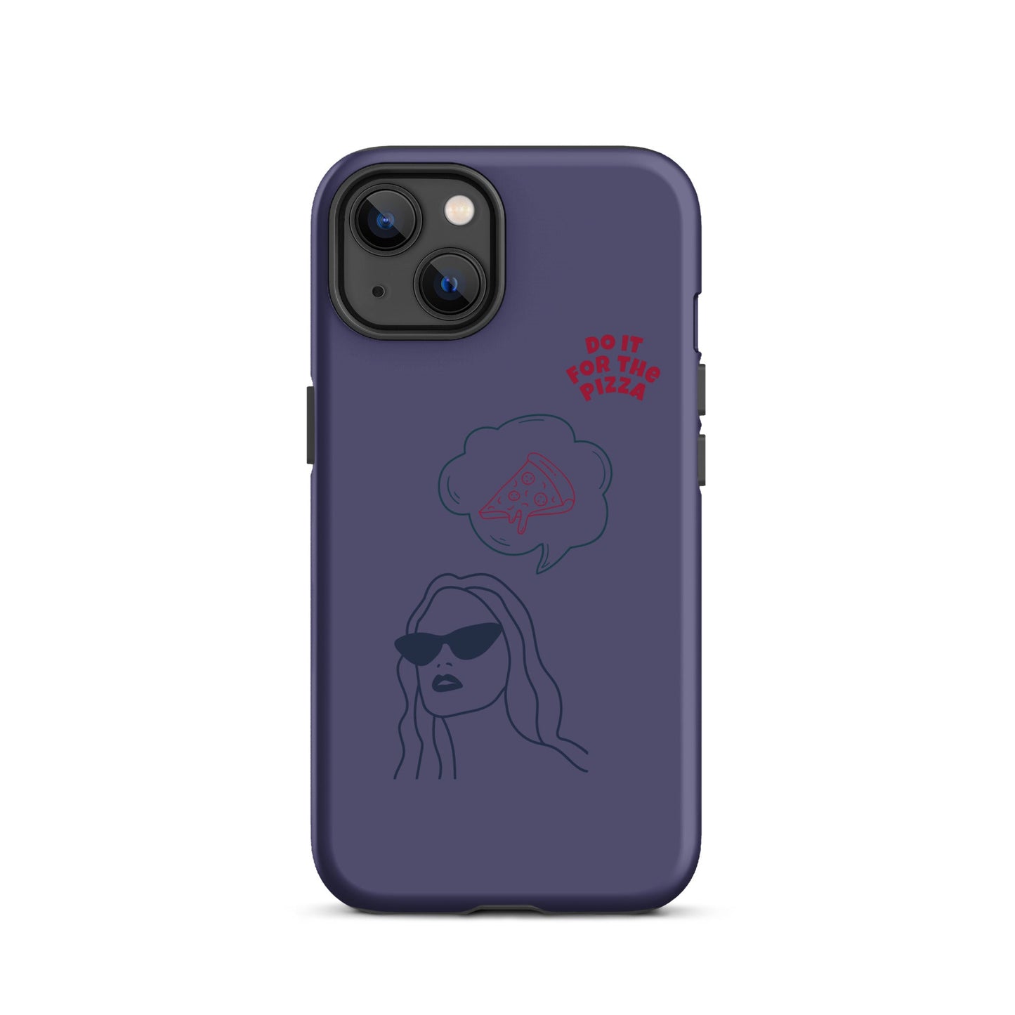 Tough Case for iPhone® Do It For The Pizza - Purple