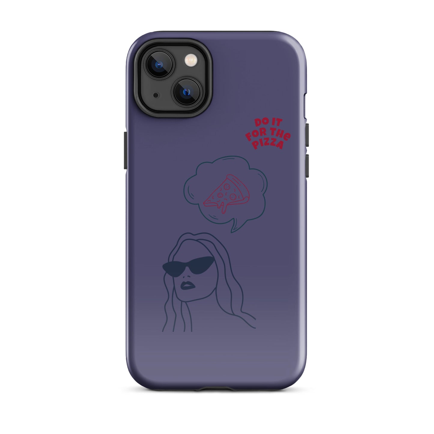 Tough Case for iPhone® Do It For The Pizza - Purple