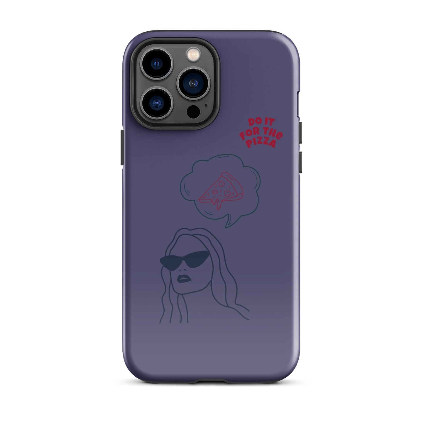 Tough Case for iPhone® Do It For The Pizza - Purple