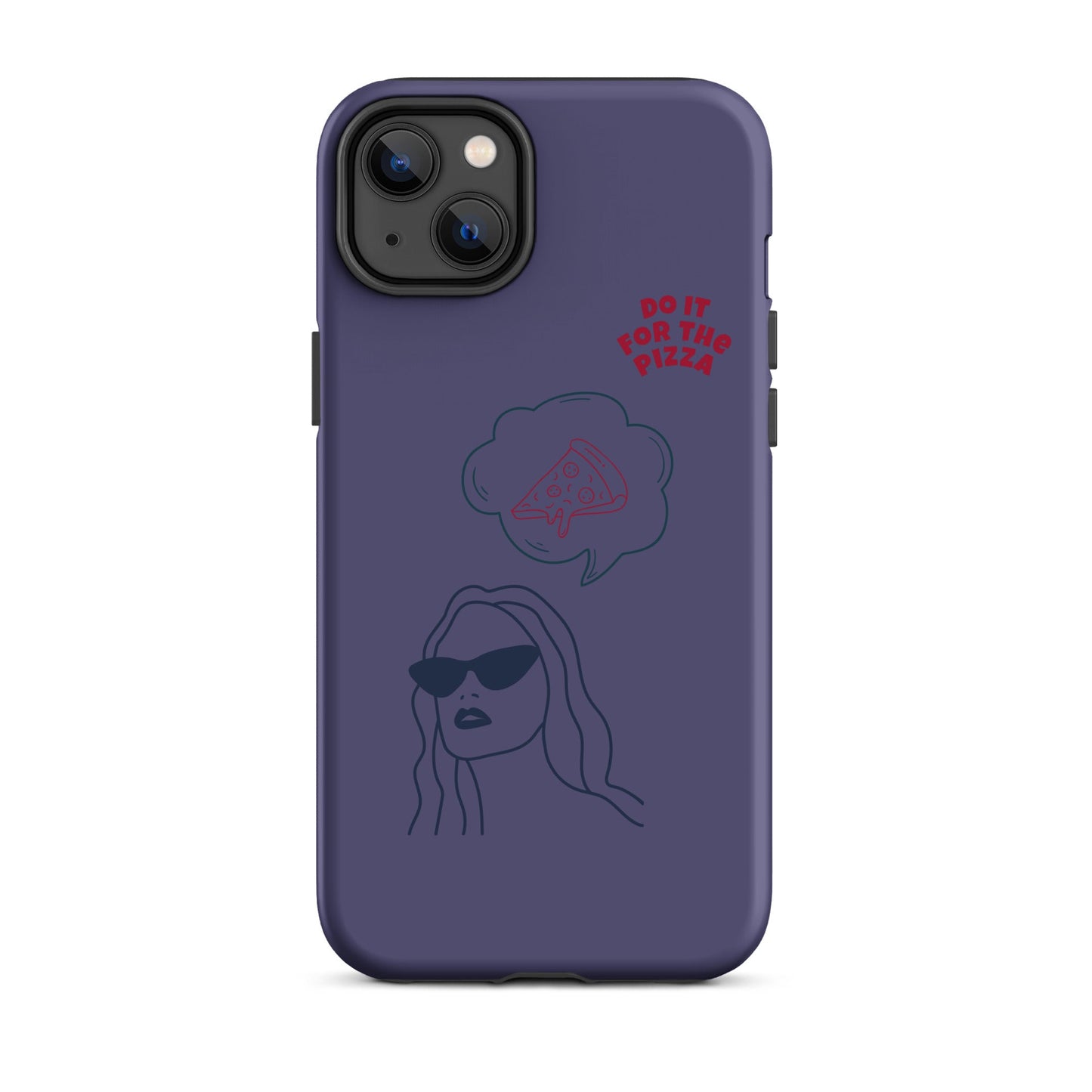 Tough Case for iPhone® Do It For The Pizza - Purple