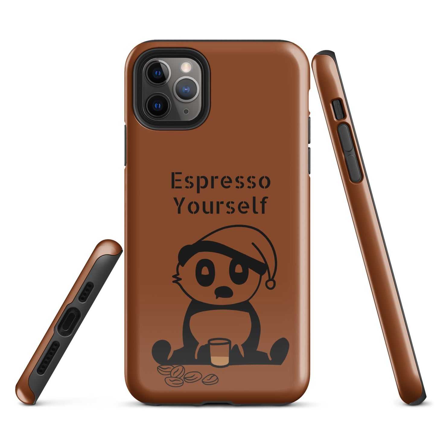 Tough Case for iPhone® - Espresso Yourself - Brown