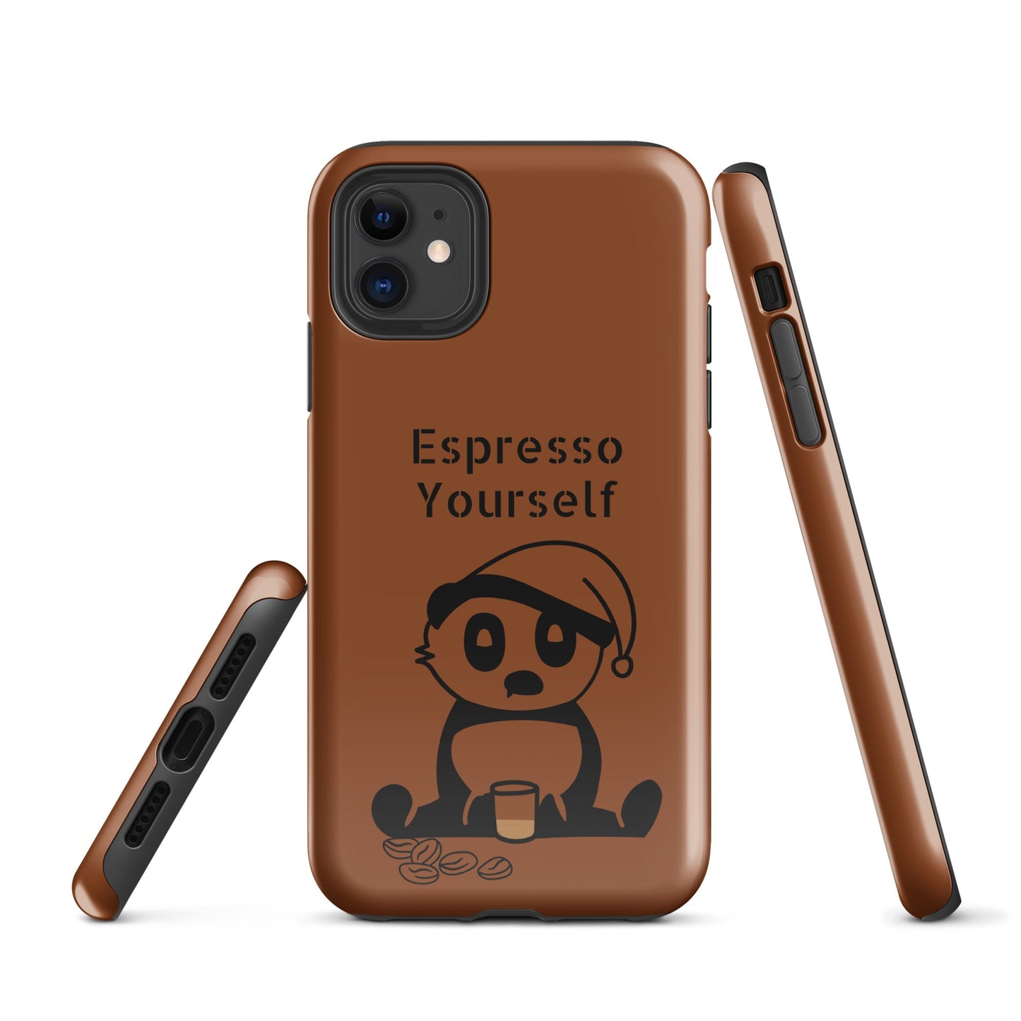 Tough Case for iPhone® - Espresso Yourself - Brown