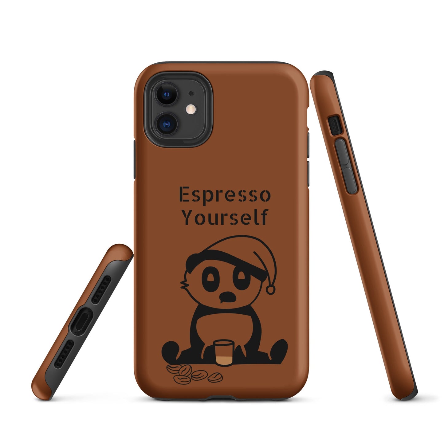 Tough Case for iPhone® - Espresso Yourself - Brown