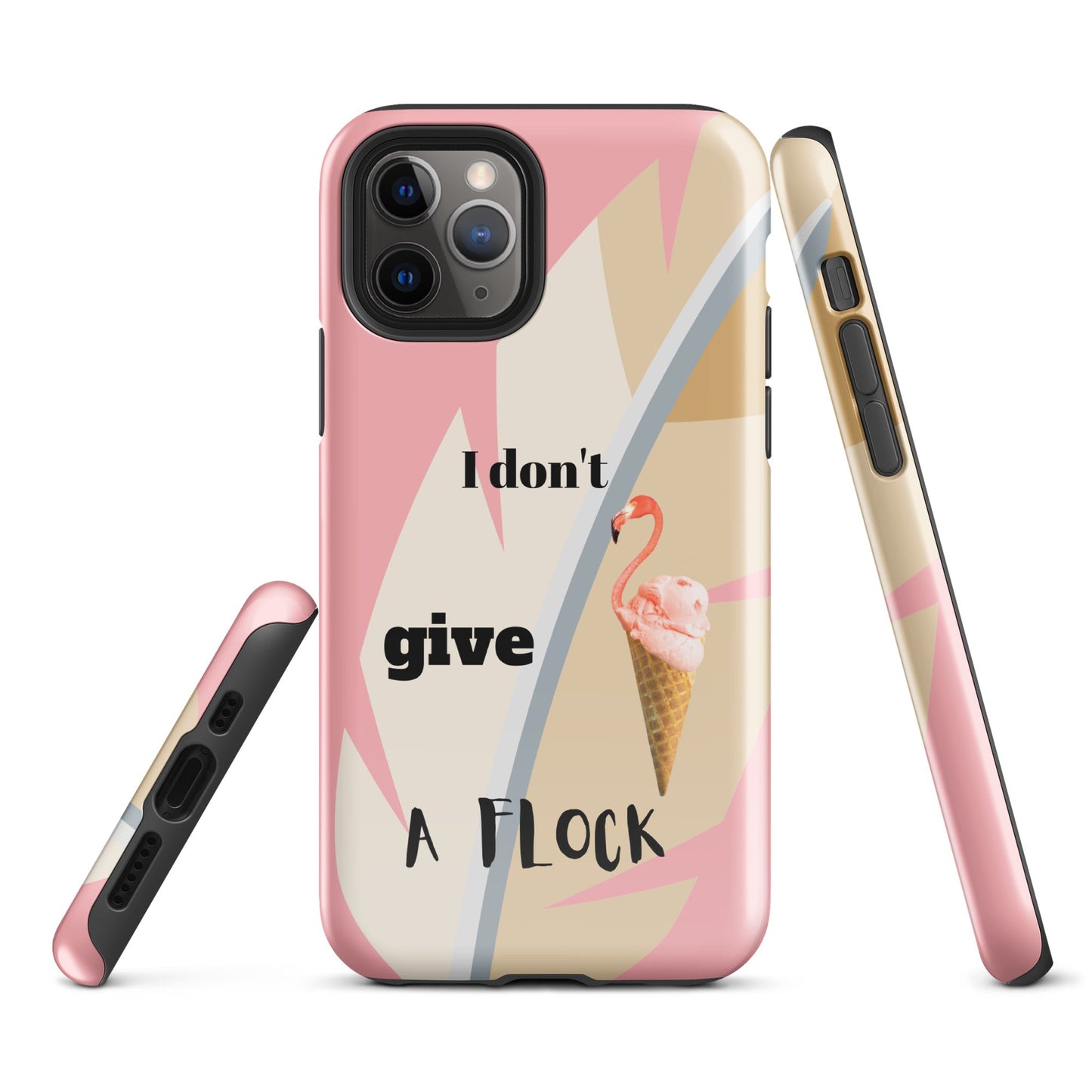 Tough Case for iPhone® - I Don't Give A Flock - Pink