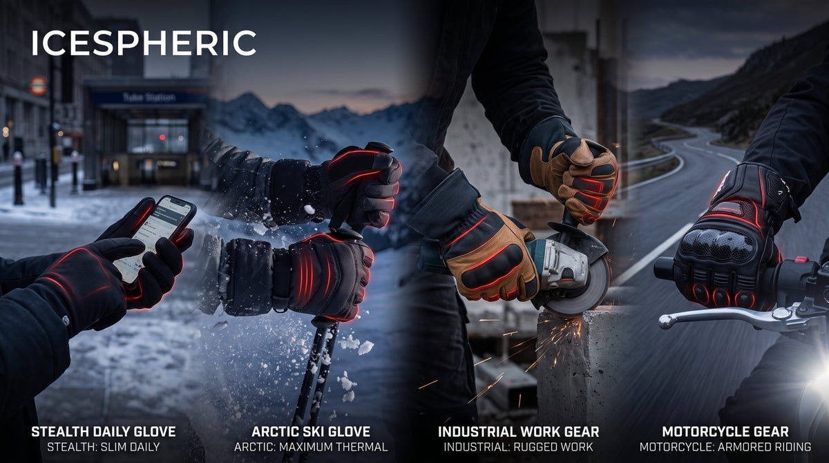 IcePro heated gloves for winter activities