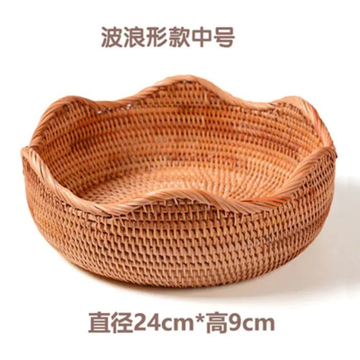 Handmade Vietnamese Wicker Candy Basket Set (3 Pieces) - Icespheric