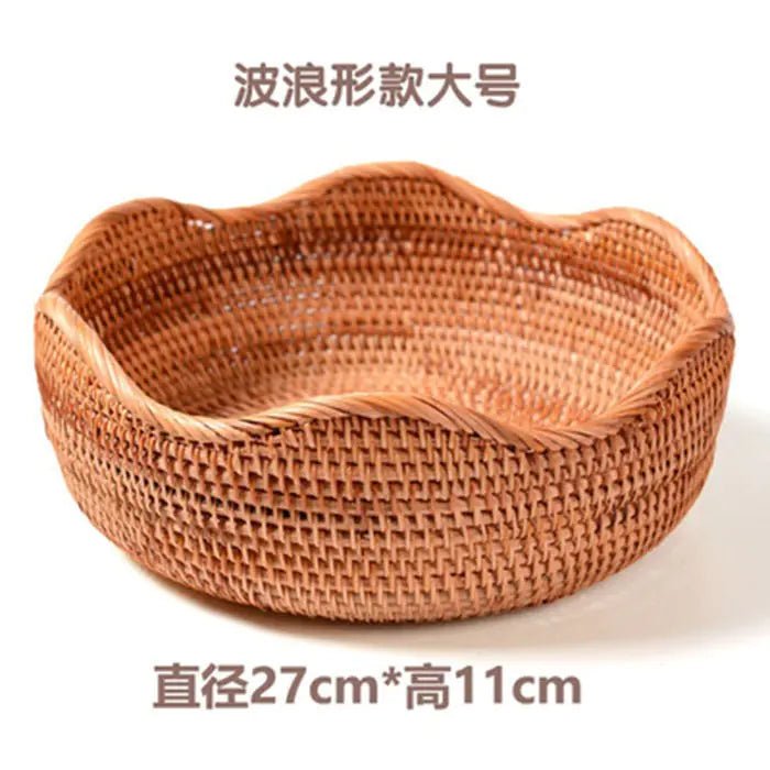 Handmade Vietnamese Wicker Candy Basket Set (3 Pieces) - Icespheric