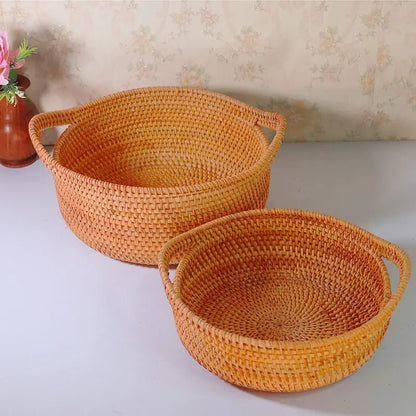 Handmade Vietnamese Wicker Candy Basket Set (3 Pieces) - Icespheric