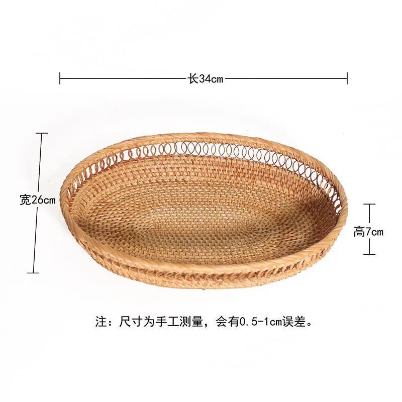 Handmade Vietnamese Wicker Candy Basket Set (3 Pieces) - Icespheric