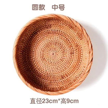 Handmade Vietnamese Wicker Candy Basket Set (3 Pieces) - Icespheric
