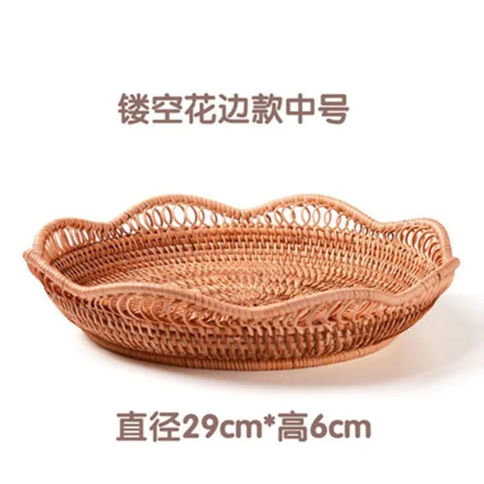 Handmade Vietnamese Wicker Candy Basket Set (3 Pieces) - Icespheric