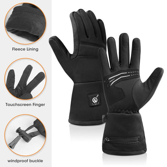 Icespheric™ IcePro Active Arctic Black Heated Gloves - Icespheric
