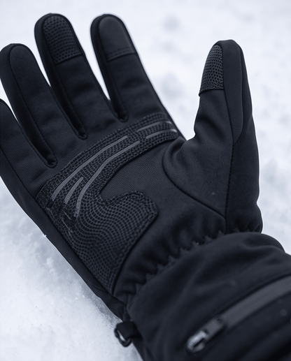 Icespheric™ IcePro Arctic Black Heavy-Duty Heated Gloves - Icespheric