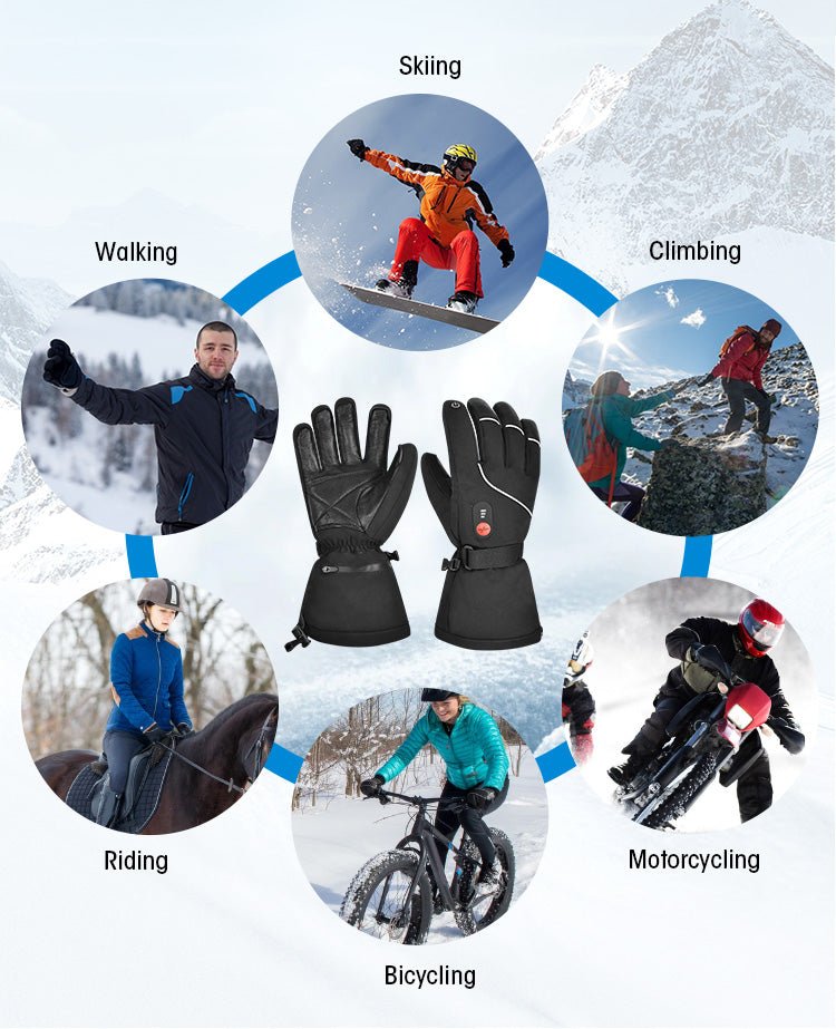 Icespheric™ IcePro Glacier Trek - Deep-Winter Hiking Thermal Heated Gloves - Icespheric