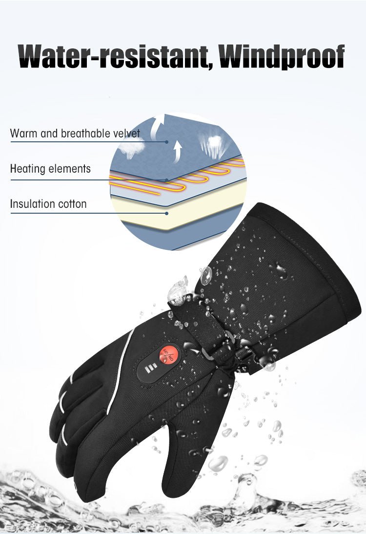 Icespheric™ IcePro Glacier Trek - Deep-Winter Hiking Thermal Heated Gloves - Icespheric