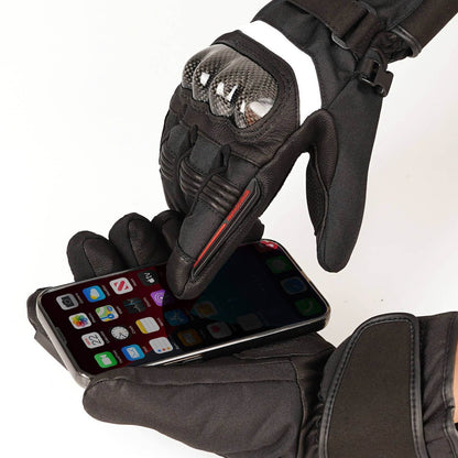 Icespheric IcePro MotoHeat Carbon Heated Motorcycle Gloves - Icespheric