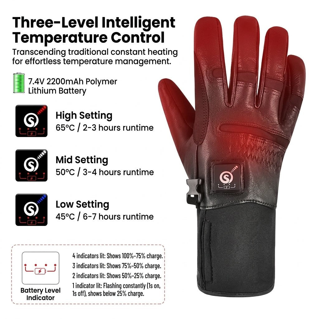 Icespheric™ IcePro Rider Elite - Thermal Heated Gloves - Icespheric