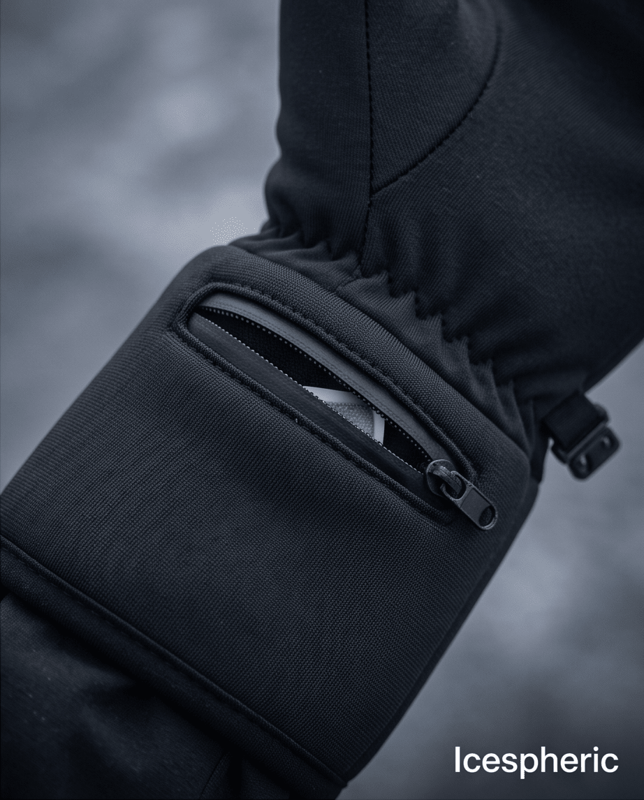 Icespheric™ IcePro Stealth Black Thermal Heated Gloves – Far-Infrared Hand Warmers - Icespheric
