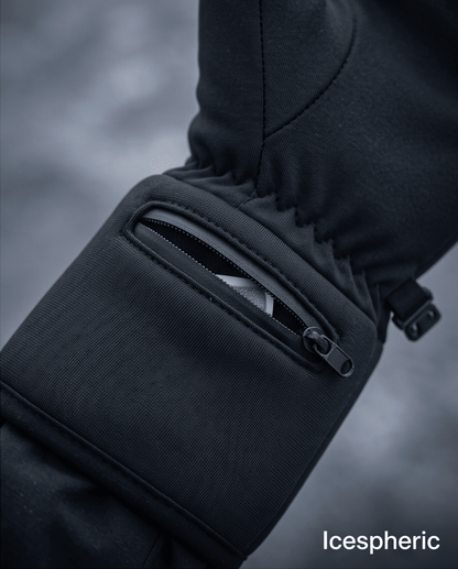 Icespheric™ IcePro Stealth Black Thermal Heated Gloves – Far-Infrared Hand Warmers - Icespheric