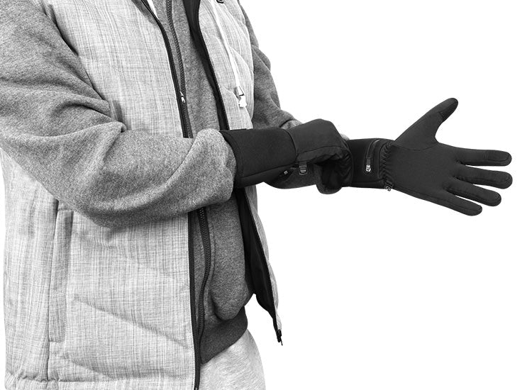 Icespheric™ IcePro Stealth Black Thermal Heated Gloves – Far-Infrared Hand Warmers - Icespheric