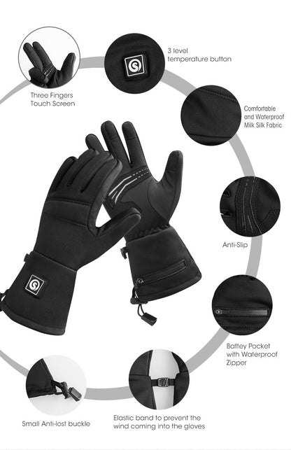 New IcePro4 Heated Gloves – Electric Battery - Powered Thermal Liners – CE, FCC & PSE Cert - Icespheric