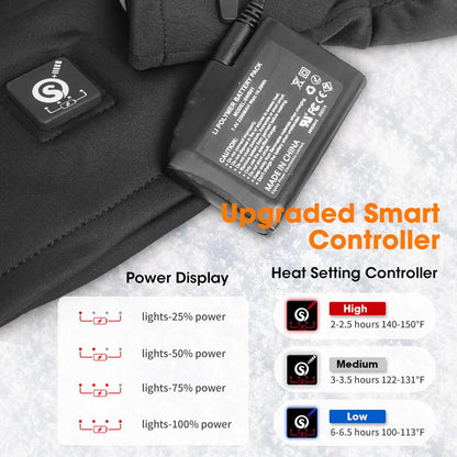 Icespheric™ IcePro Active Arctic Black Heated Gloves