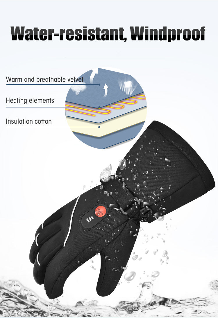 Icespheric™ IcePro Glacier Trek - Deep-Winter Hiking Thermal Heated Gloves