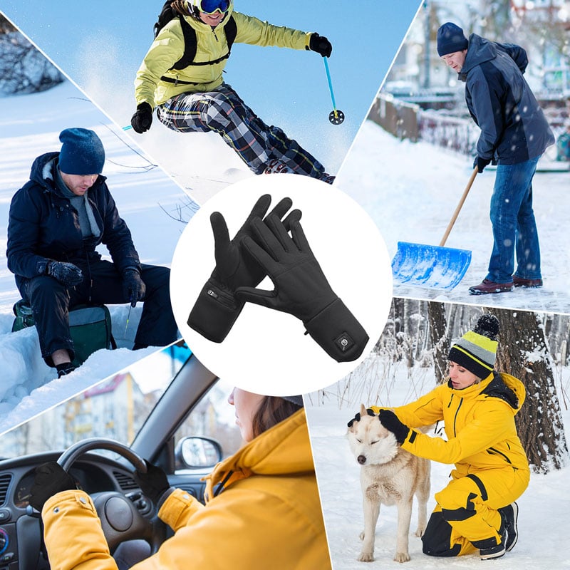 Icespheric™ IcePro Stealth Black Thermal Heated Slim Gloves – Far-Infrared