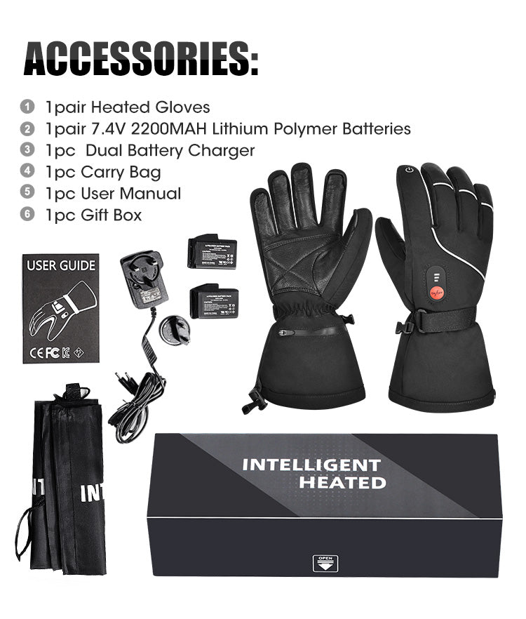 Icespheric™ IcePro Glacier Trek - Deep-Winter Hiking Thermal Heated Gloves