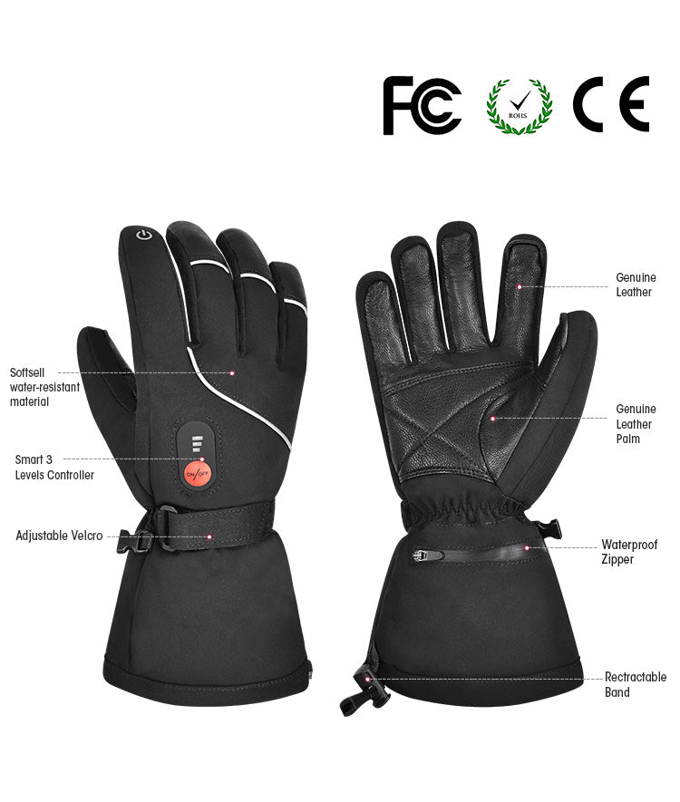 Icespheric™ IcePro Glacier Trek - Deep-Winter Hiking Thermal Heated Gloves