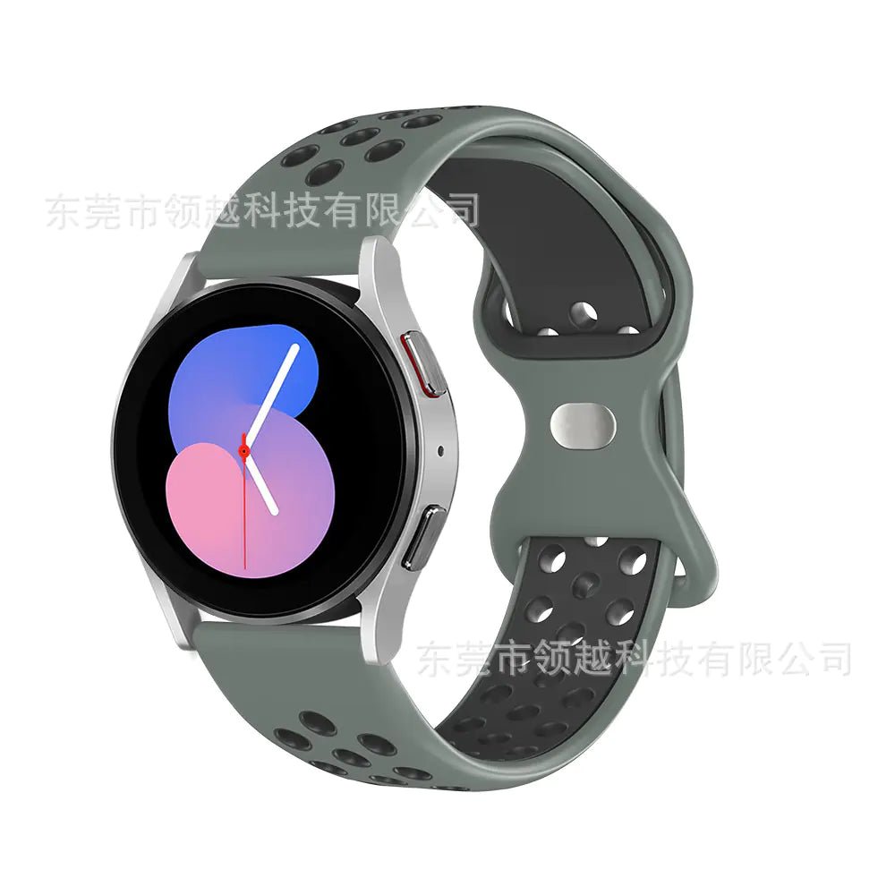Silicone Watch Strap with Butterfly Clasp for Samsung & Huawei - Icespheric