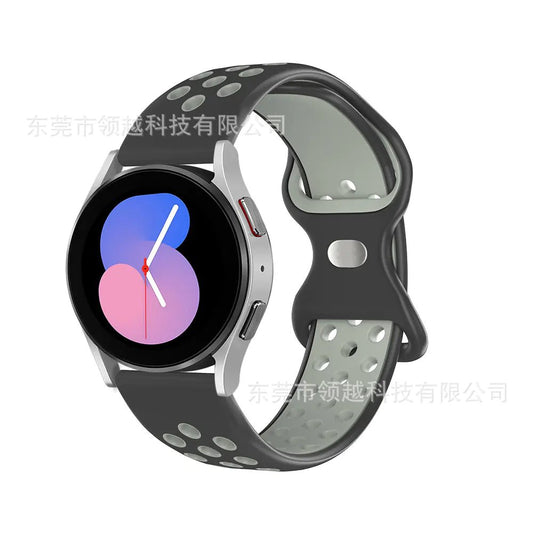 Silicone Watch Strap with Butterfly Clasp for Samsung & Huawei - Icespheric