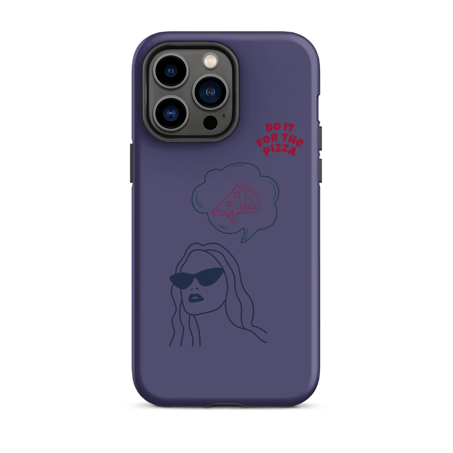 Tough Case for iPhone® Do It For The Pizza - Purple
