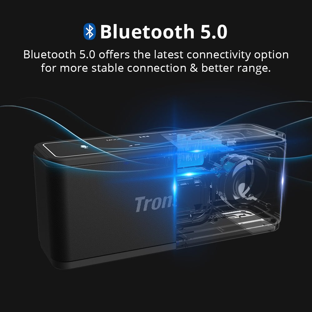 Tronsmart Bluetooth 5.0 TWS Portable Speaker with 3D Surround - Icespheric