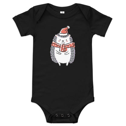 Xmas Hedgy Baby short sleeve one piece - Icespheric