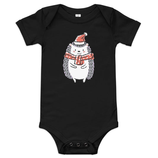 Xmas Hedgy Baby short sleeve one piece - Icespheric