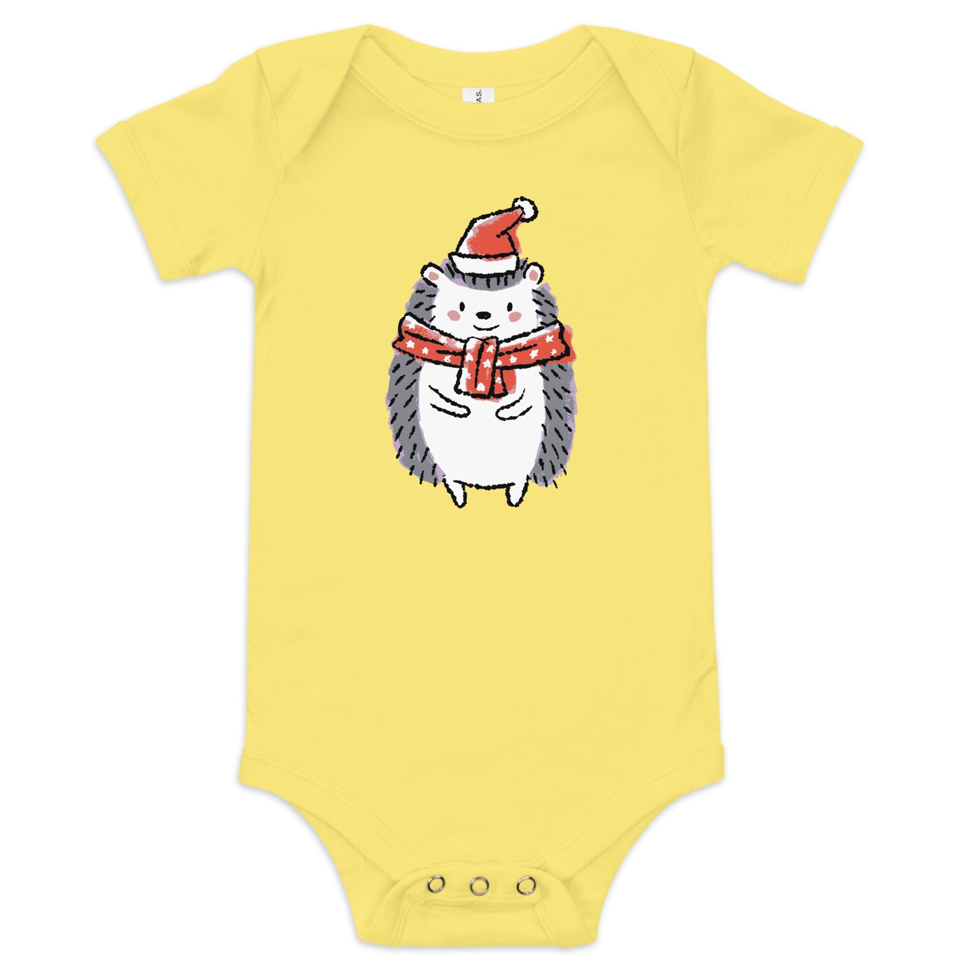 Xmas Hedgy Baby short sleeve one piece - Icespheric