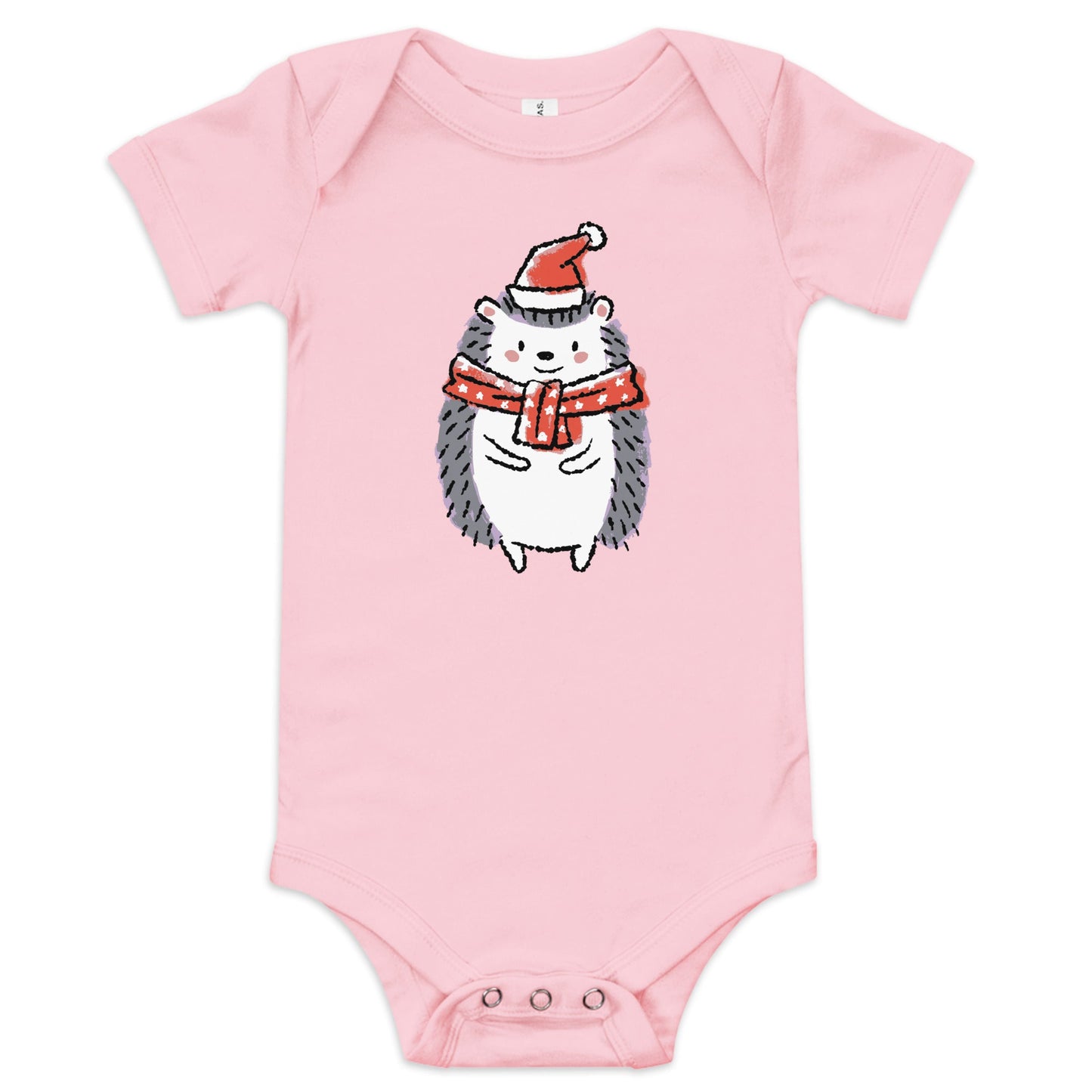 Xmas Hedgy Baby short sleeve one piece - Icespheric