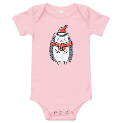 Xmas Hedgy Baby short sleeve one piece - Icespheric